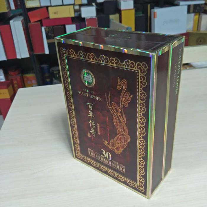 高檔白酒精裱木盒包裝