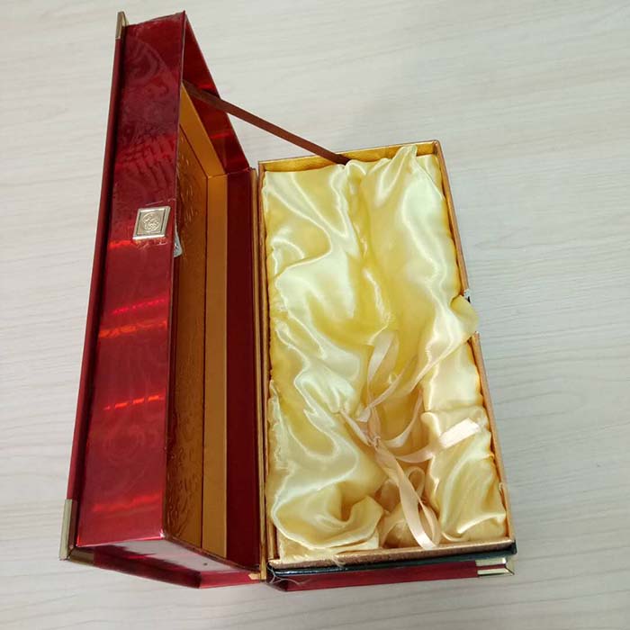 紅色書本精裱酒盒包裝白酒木盒廠家供應定做